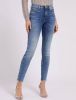 Guess 1981 Mid waist skinny jeans met donkere wassing online kopen