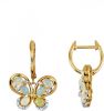 KLiNGEL Oorbellen Vlinder met opalen, van echt zilver Goudkleur online kopen