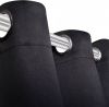 VidaXL Blackout Gordijnen met metalen ringen 135 x 245 cm 2 stuks(zwart ) online kopen