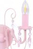 VidaXL Wandlamp met kralen 2 x E14 roze online kopen