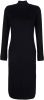 Alba moda Gebreide jurk met opstaand kraagje Zwart online kopen
