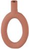 Present Time Decoratieve objecten Vase Ring oval high polyresin Oranje online kopen