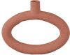Present Time Decoratieve objecten Vase Ring oval wide polyresin Oranje online kopen