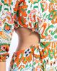 BA&SH Bedrukte jurk met split aan een zijde MONICA online kopen