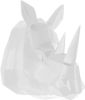 Present Time Decoratieve objecten Wall hanger Origami Rhino polyresin matt white Wit online kopen