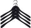 HAY Soft Coat Wide Hanger Kleerhanger Zwart set van 4 online kopen