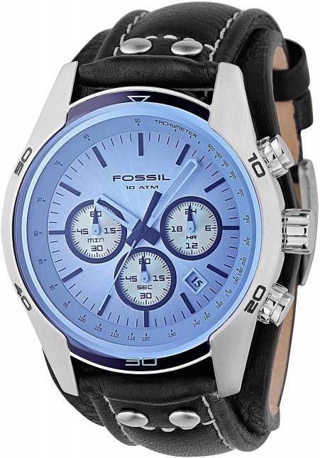 Fossil Horloge Gents Coachman Blue CH2564 online kopen