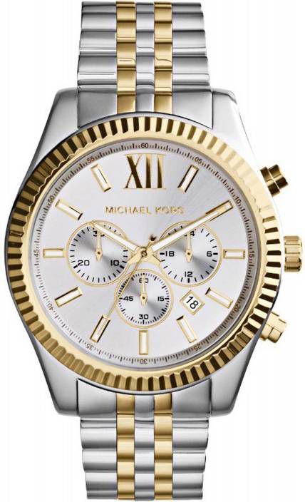 Michael Kors horloge MK8344 Lexington Zilver, goud online kopen